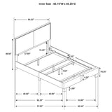 Boyd Queen Upholstered Bed With Nailhead Trim Ivory