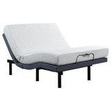 Clara Queen Adjustable Bed Base Grey And Black