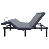 Negan Eastern King Adjustable Bed Base Grey And Black