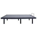 Negan Eastern King Adjustable Bed Base Grey And Black