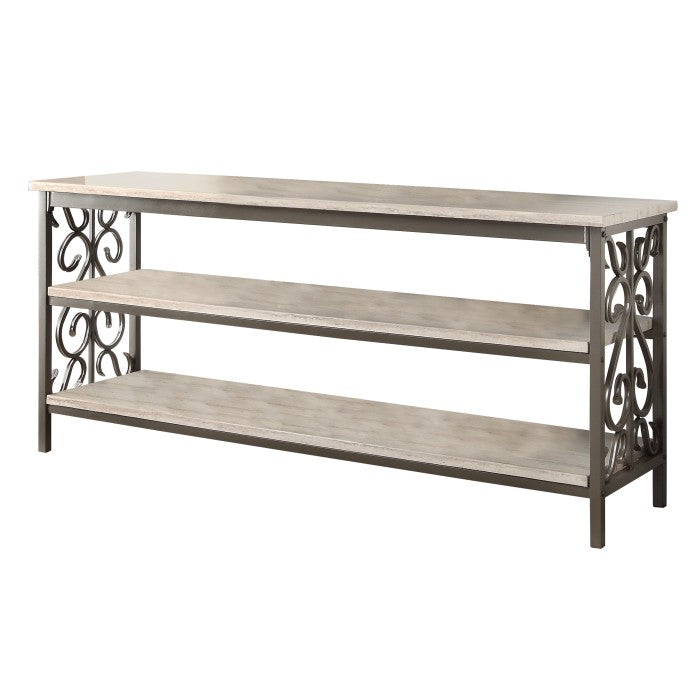 Fairhope Faux Marble Top 62" TV Stand