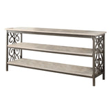 Fairhope Faux Marble Top 62" TV Stand