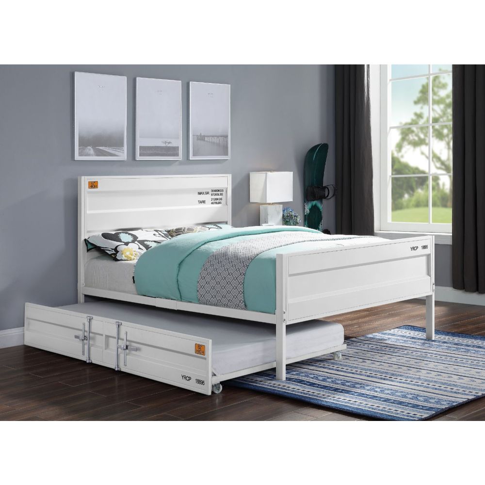 Cargo White Finish Full Bed