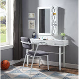 Cargo White Finish Vanity Desk