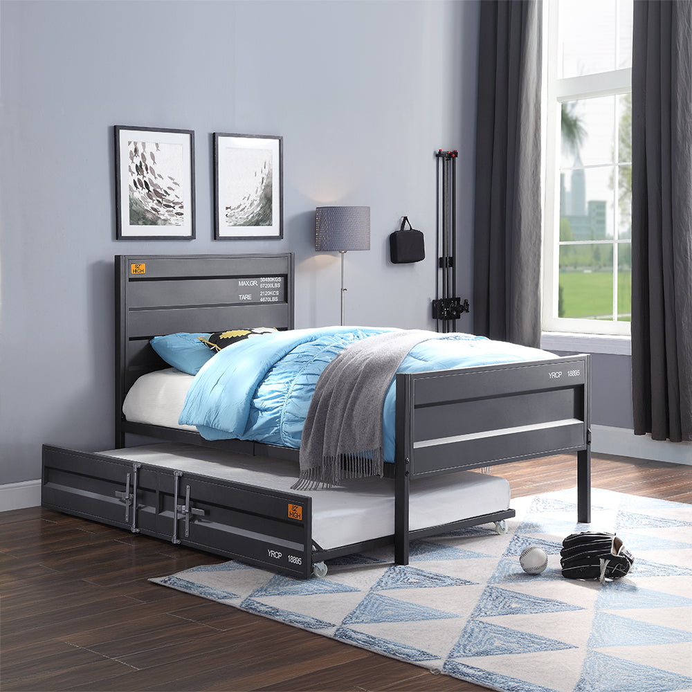 Cargo Gunmetal Finish Full Bed