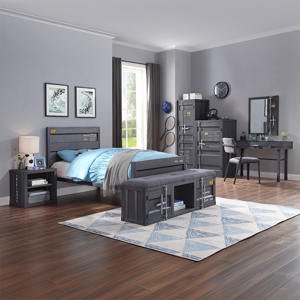 Cargo Gunmetal Finish Full Bed