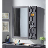 Cargo Gunmetal Finish Vanity Mirror