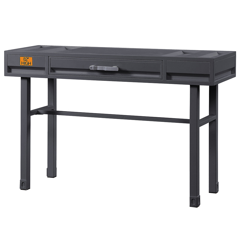 Cargo Gunmetal Finish Vanity Desk