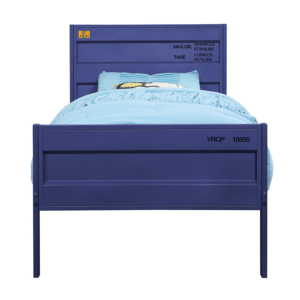 Cargo Blue Finish Full Bed