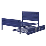 Cargo Blue Finish Full Bed