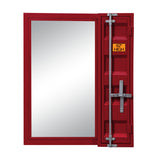 Cargo Red Finish Vanity Mirror