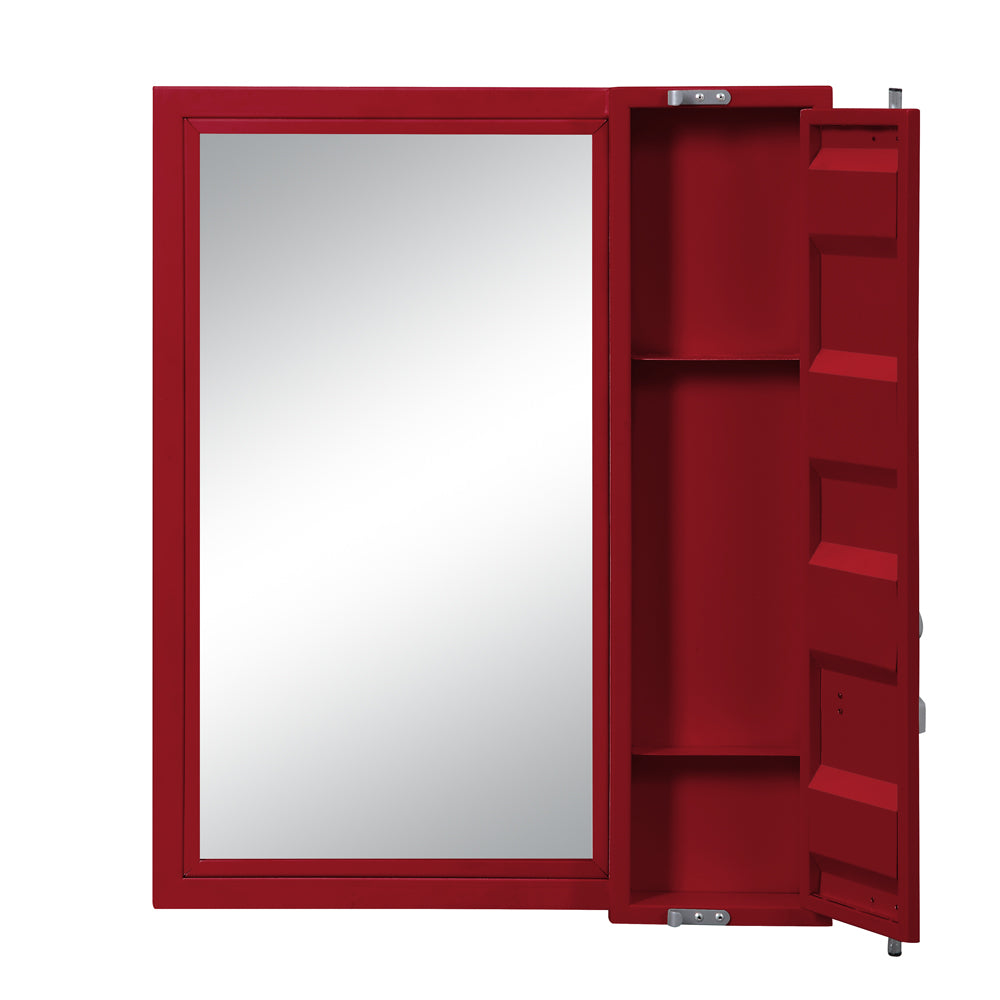 Cargo Red Finish Vanity Mirror