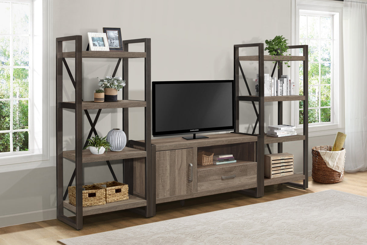 Dogue Brown And Gunmetal 51" Tv Stand