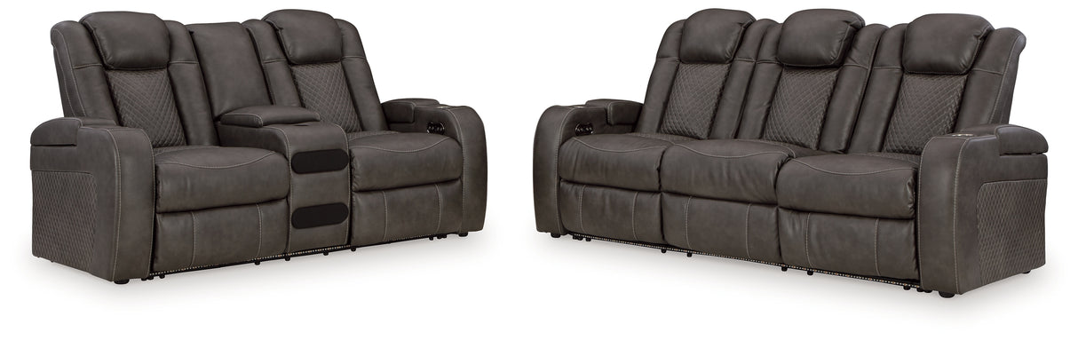 Fyne-Dyme Power Reclining Sofa and Loveseat