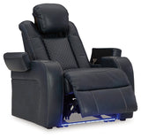 Fyne-Dyme Sapphire Power Reclining Sofa, Loveseat And Recliner