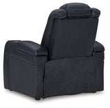 Fyne-Dyme Sapphire Power Reclining Sofa, Loveseat And Recliner