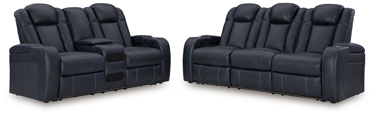 Fyne-Dyme Power Reclining Sofa and Loveseat