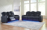 Fyne-Dyme Power Reclining Sofa and Loveseat