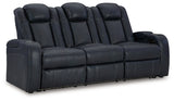 Fyne-Dyme Sapphire Power Reclining Sofa, Loveseat And Recliner