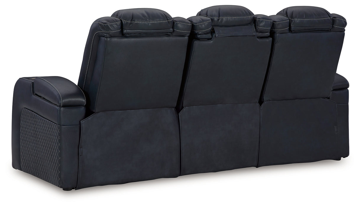 Fyne-Dyme Sapphire Power Reclining Sofa, Loveseat And Recliner