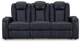 Fyne-Dyme Sapphire Power Reclining Sofa, Loveseat And Recliner