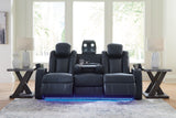 Fyne-Dyme Sapphire Power Reclining Sofa, Loveseat And Recliner