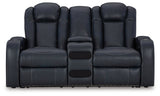 Fyne-Dyme Sapphire Power Reclining Sofa, Loveseat And Recliner