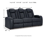 Fyne-Dyme Sapphire Power Reclining Sofa, Loveseat And Recliner