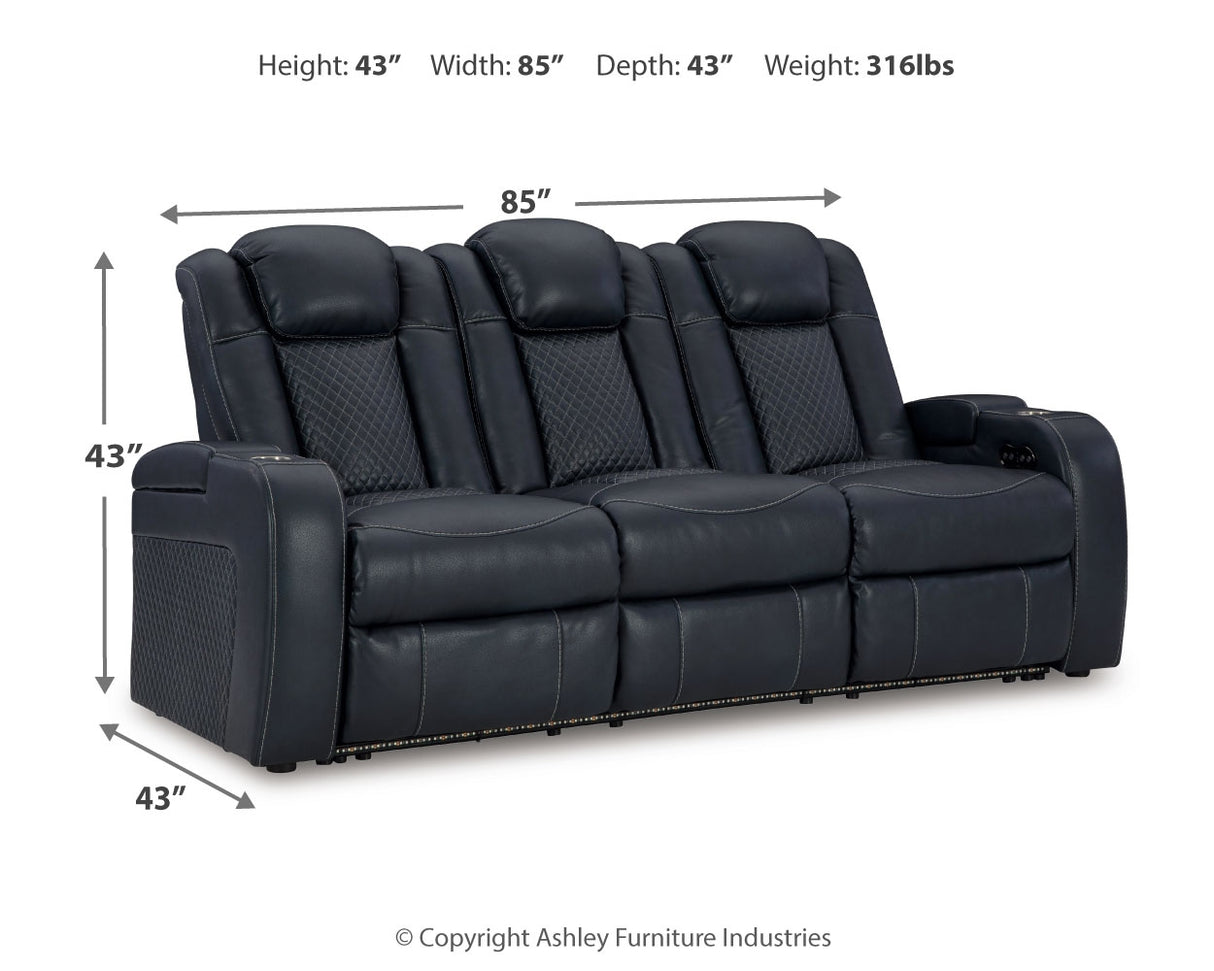 Fyne-Dyme Sapphire Power Reclining Sofa