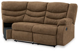 Partymate Brindle Right-Arm Facing Reclining Loveseat With Half Wedge