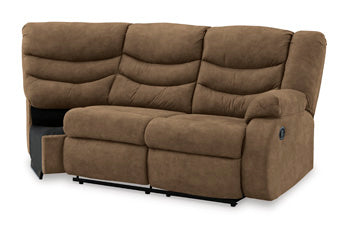 Partymate Brindle Right-Arm Facing Reclining Loveseat With Half Wedge