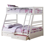 Jason White Finish Twin/Full Bunk Bed