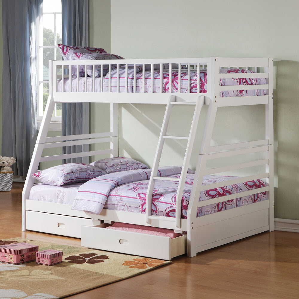 Jason White Finish Twin/Full Bunk Bed