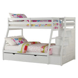 Jason White Finish Twin/Full Bunk Bed