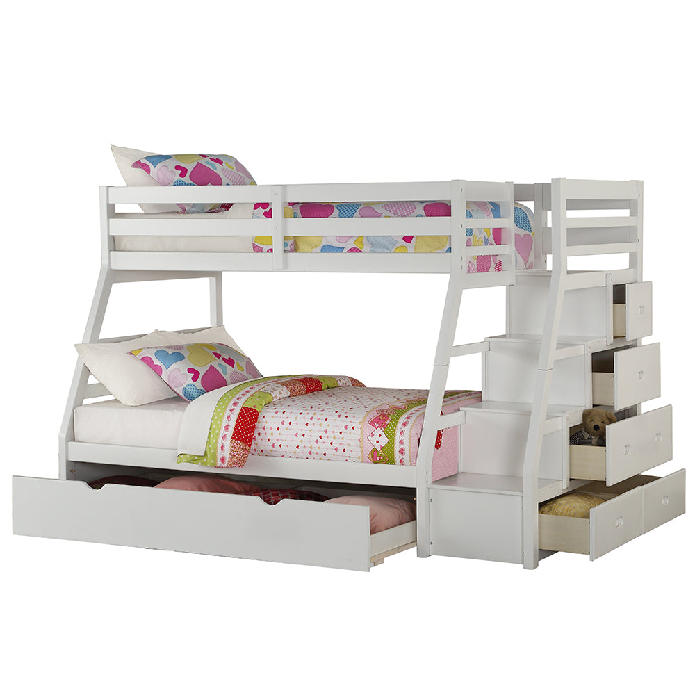 Jason White Finish Twin/Full Bunk Bed