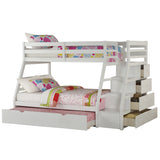 Jason White Finish Twin/Full Bunk Bed