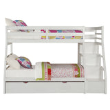 Jason White Finish Twin/Full Bunk Bed