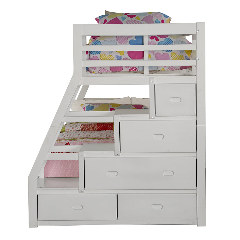 Jason White Finish Twin/Full Bunk Bed