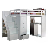 Freya White Finish Loft Bed