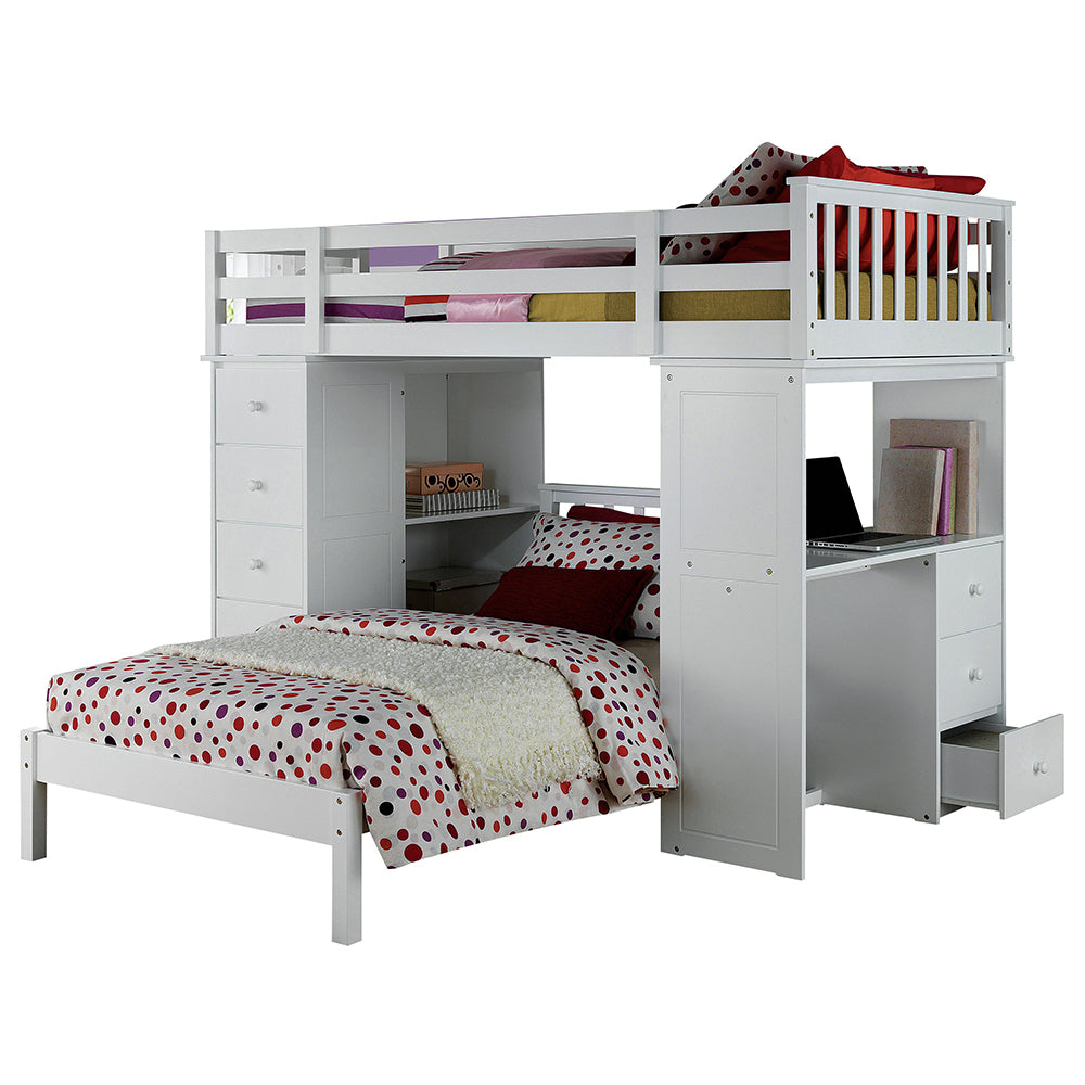 Freya White Finish Twin Bed