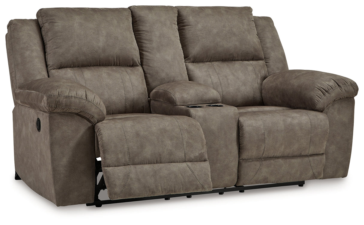 Laresview Reclining Loveseat with Console