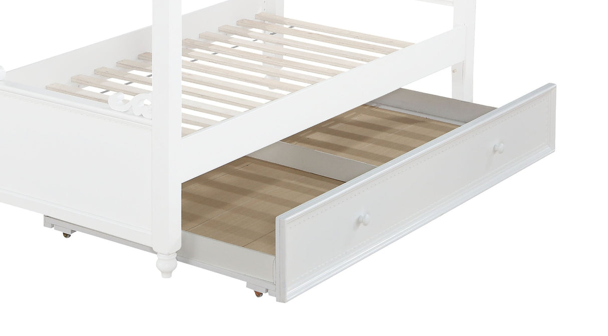 Rapunzel White Finish Trundle