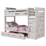 Allentown White Finish Twin/Twin Bunk Bed & Trundle