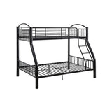 Cayelynn Black Finish Twin/Full Bunk Bed