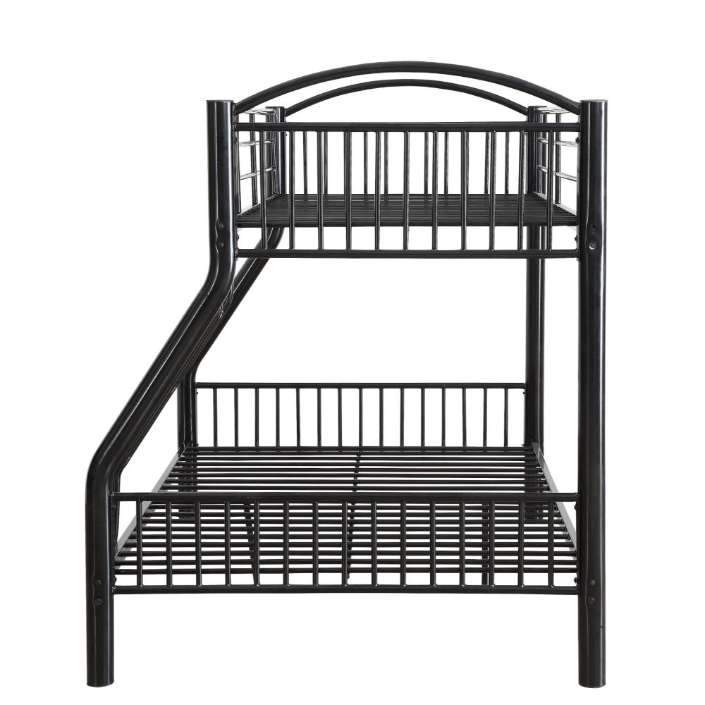 Cayelynn Black Finish Twin/Full Bunk Bed