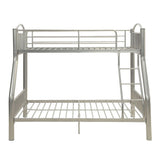 Cayelynn Silver Finish Twin/Full Bunk Bed