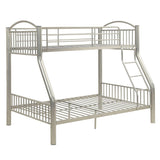 Cayelynn Silver Finish Twin/Full Bunk Bed