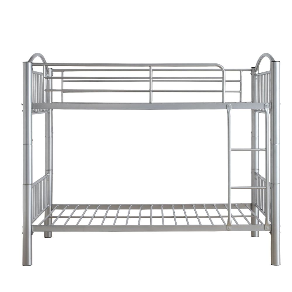 Cayelynn Silver Finish Twin/Twin Bunk Bed