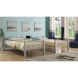 Cayelynn Silver Finish Twin/Twin Bunk Bed