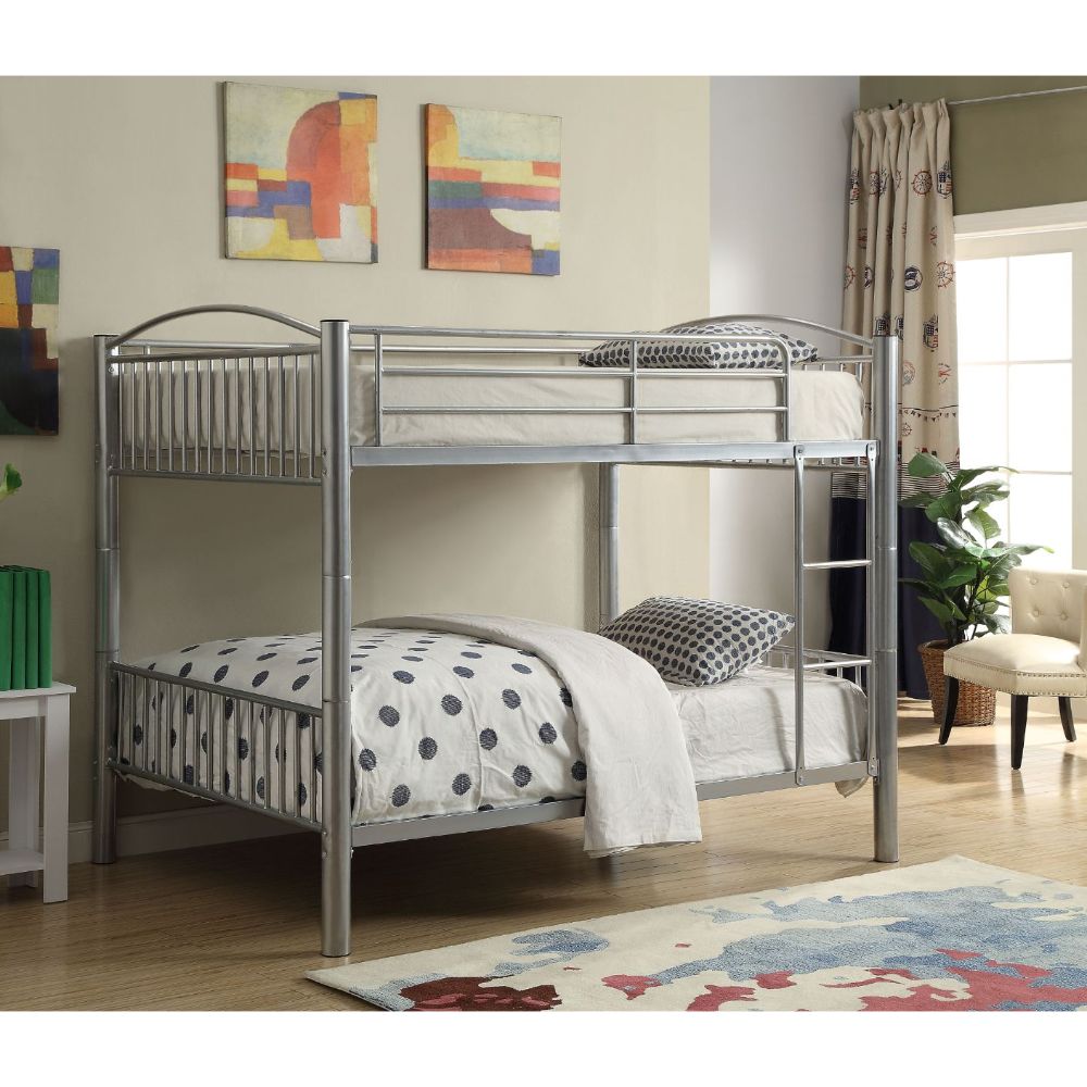 Cayelynn Silver Finish Bunk Bed